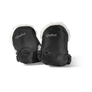 Fellhof Kinderwagen Handwärmer UNI schwarz