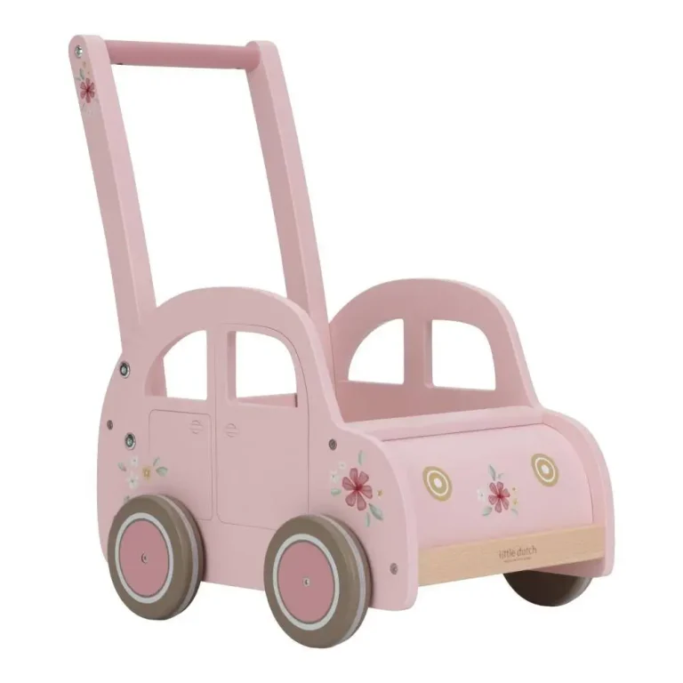 Little Dutch Lauflernwagen pink