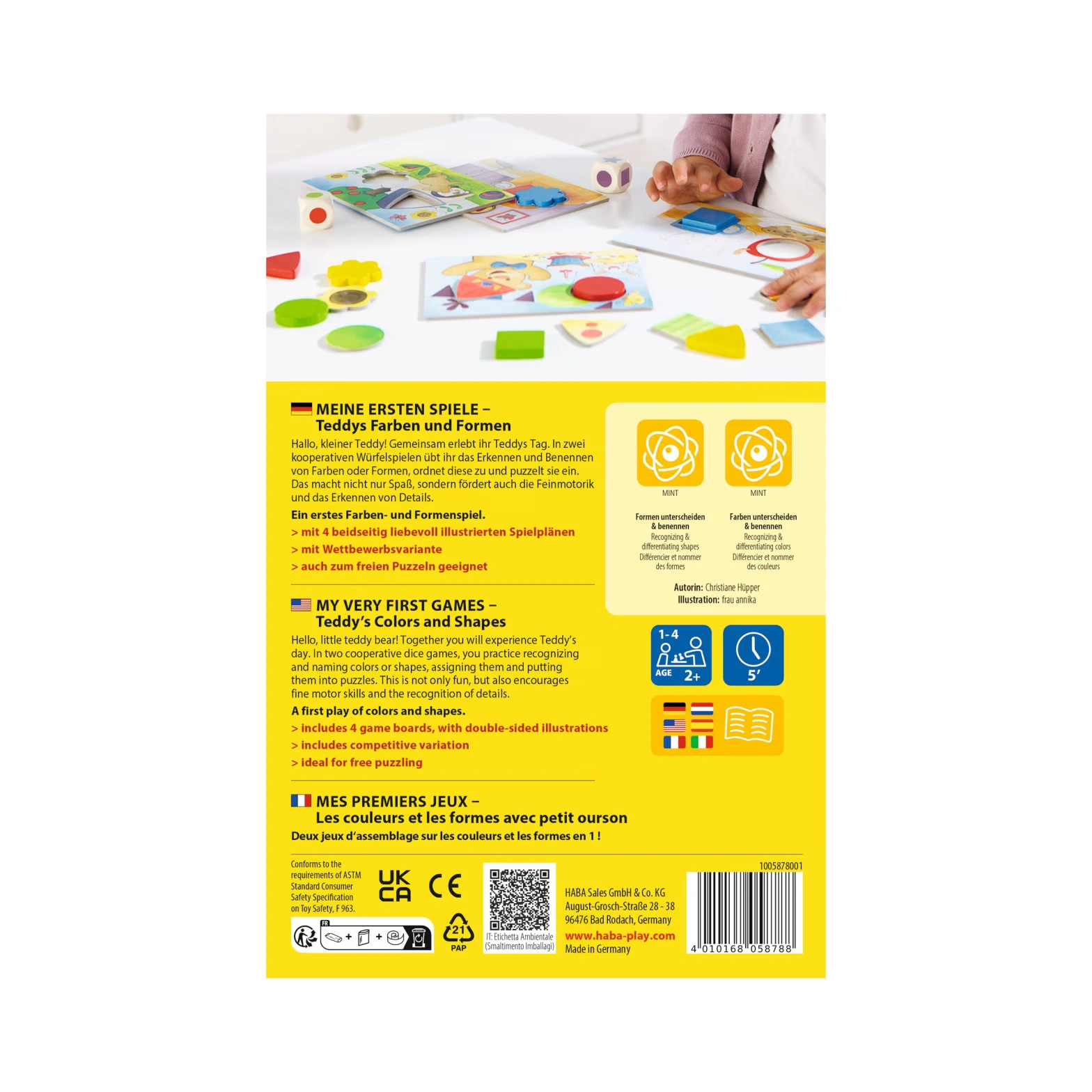HABA Meine ersten Spiele – Teddys Farben und Formen – Bild 6