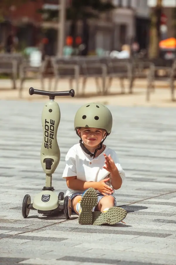 Scoot and Ride Highwaykick 1 olive – Bild 3