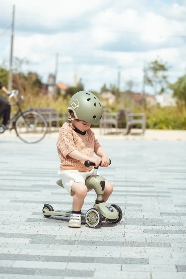 Scoot and Ride Highwaykick 1 olive – Bild 2