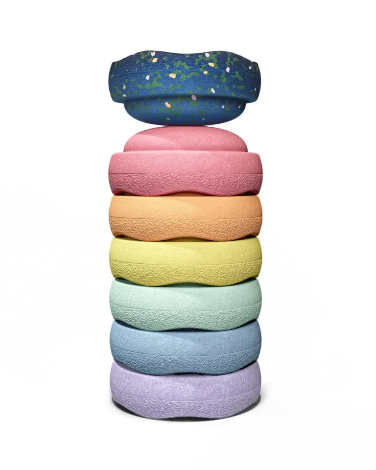 Stapelstein Spring Special Mini rainbow pastel