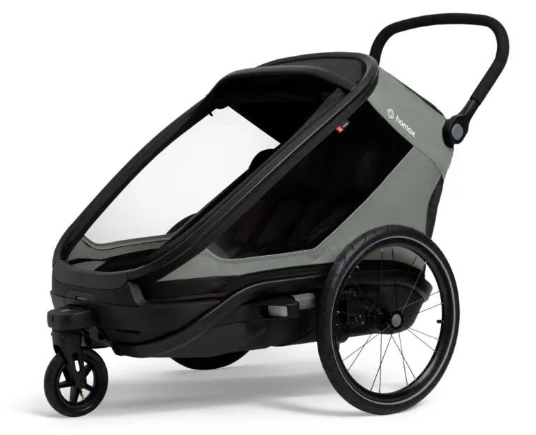 Hamax Outback Next Fahrradanhänger 2-Sitzer Grün