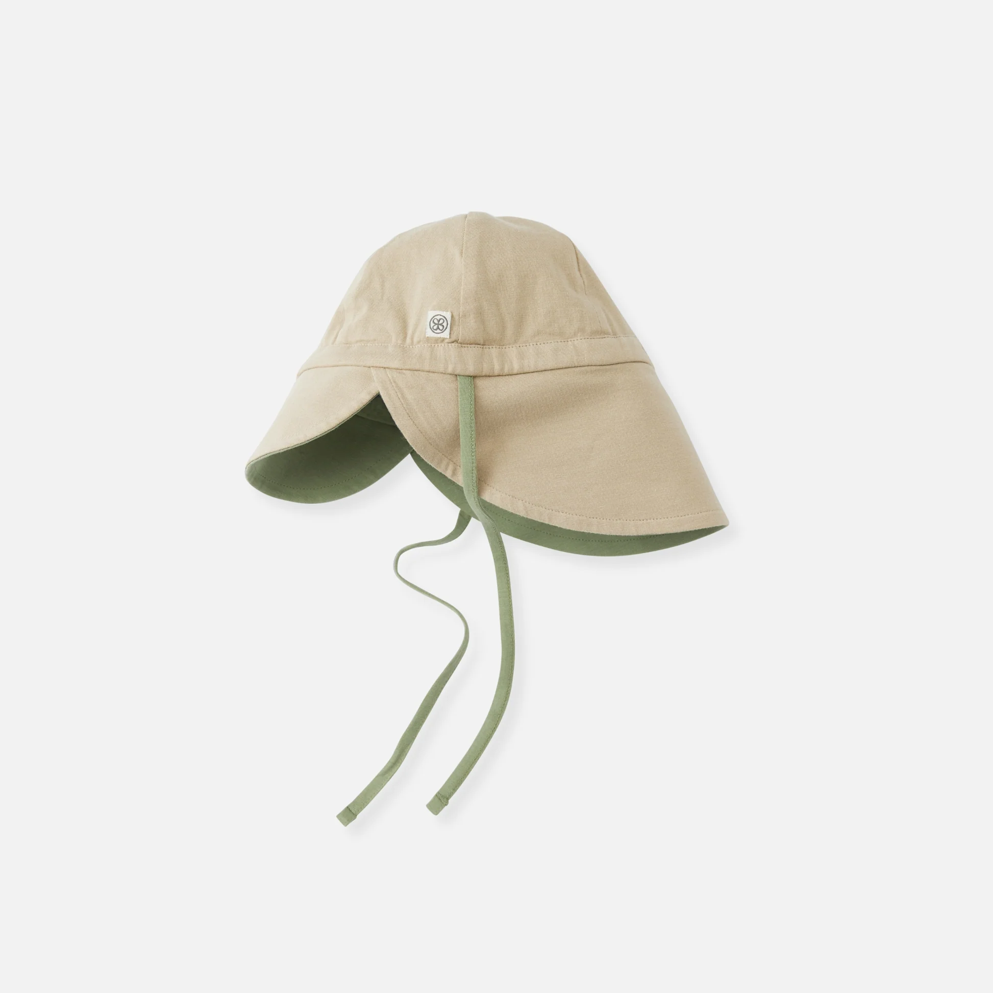 cloby UV Sonnenhut in Olive Green/Sandy Beach 18-36Mo – UPF 50+ – Bild 5
