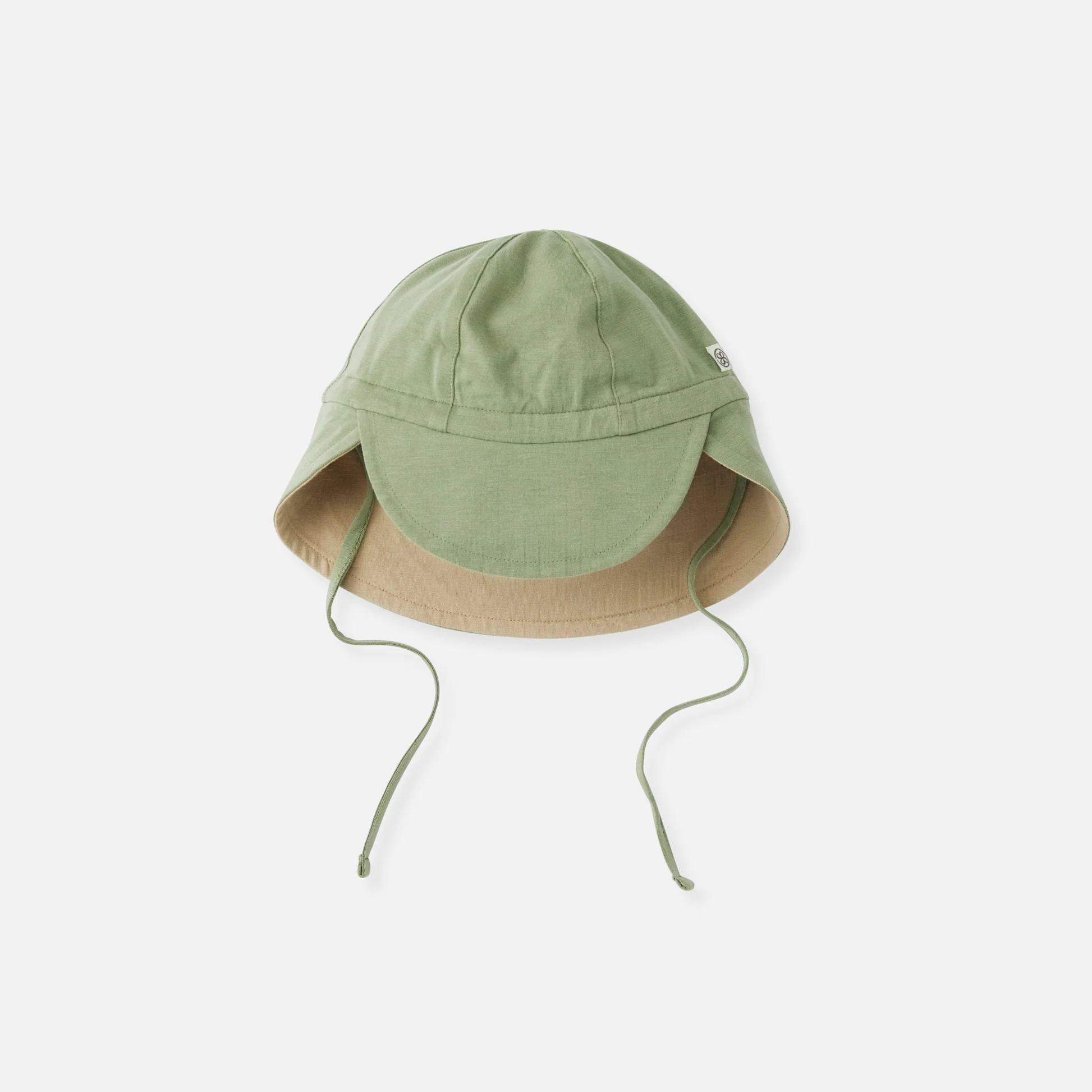 cloby UV Sonnenhut in Olive Green/Sandy Beach 18-36Mo – UPF 50+
