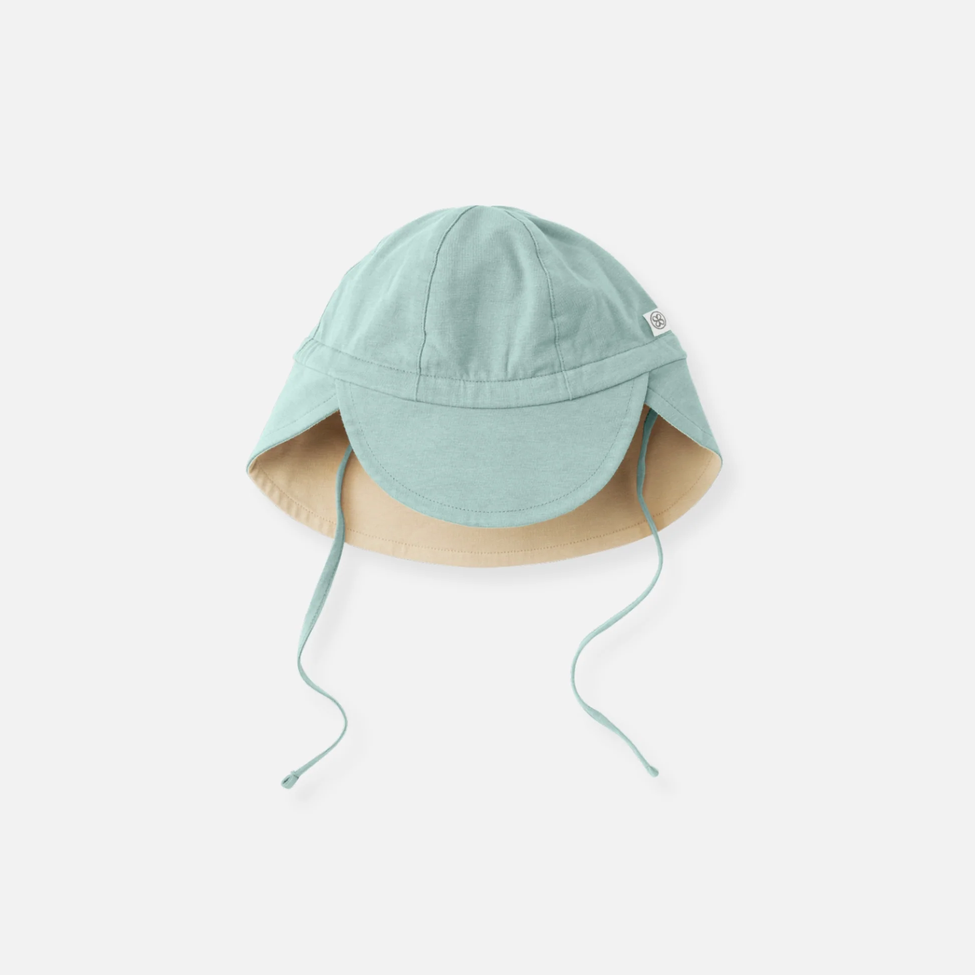cloby UV Sonnenhut in Sea Blue/Sandy Beach 0-6Mo – UPF 50+