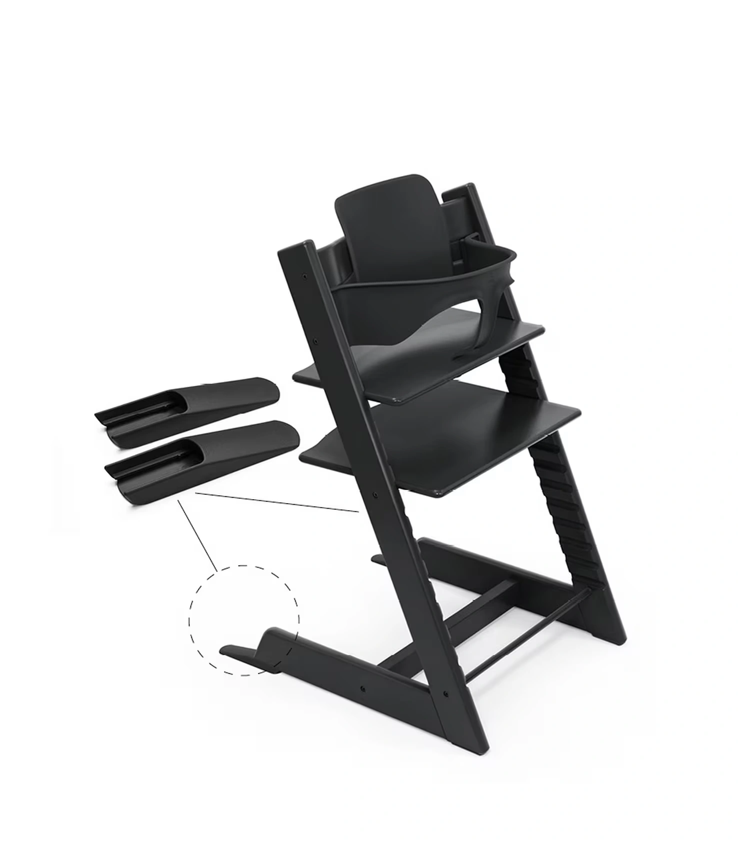 Stokke Tripp Trapp Bundle + Baby Set black – Bild 2