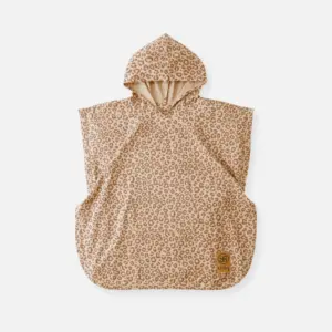 cloby UV Poncho in Leopard Brown +3-5Y – UPF 50