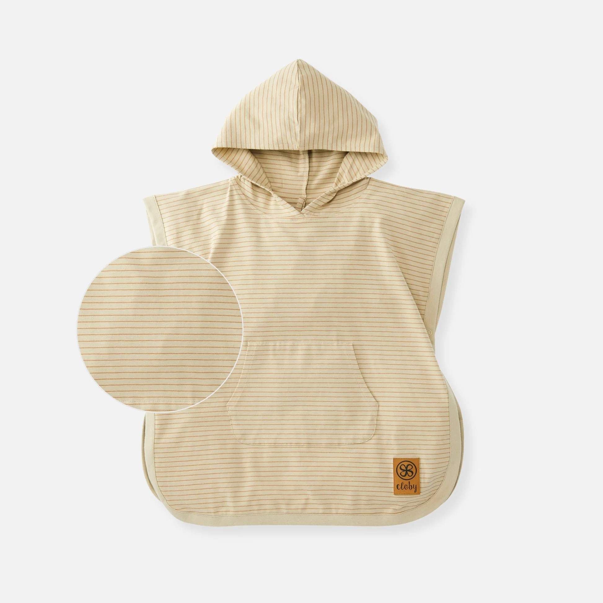 cloby UV Poncho in Sandy Beach/Peanut Brown 3-5Y – UPF 50+
