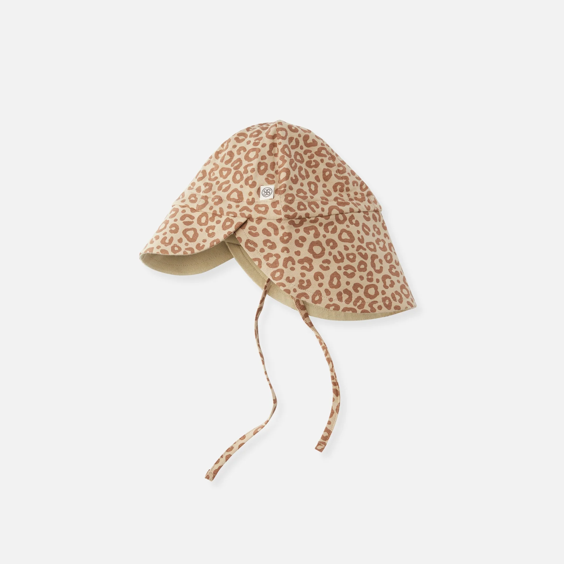 cloby UV Sonnenhut in Leopard Brown/Sandy Beach 0-6Mo – UPF 50+ – Bild 2