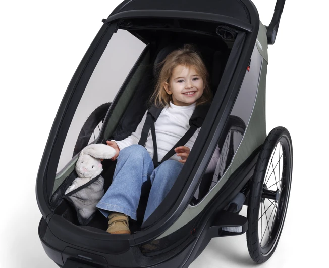 Hamax Outback Next Fahrradanhänger 1-Sitzer Grün – Bild 10