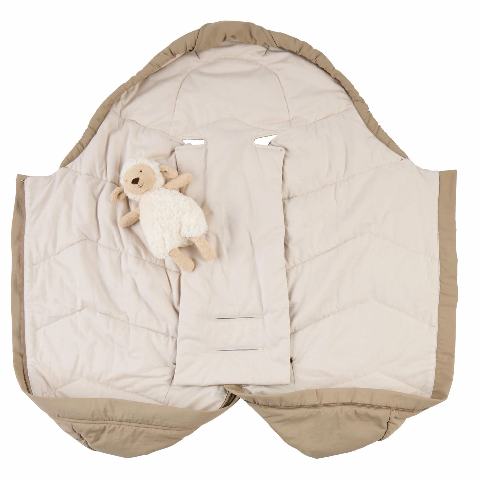 Voksi Move Light Autositzsack Dark Sand Solid – Bild 4