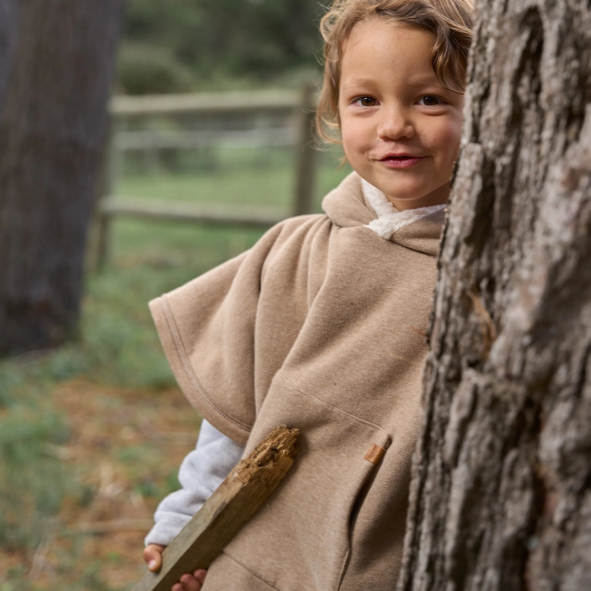 cloby Teddy-Poncho – Braun 1-3Y – Bild 6
