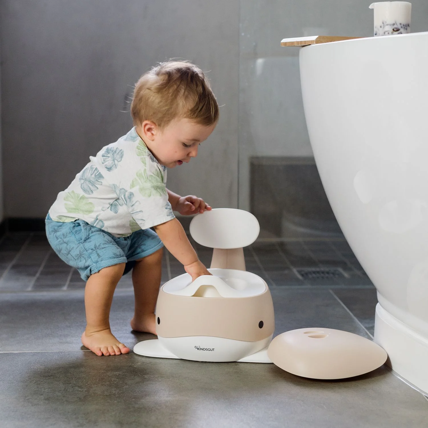 Kindsgut Kindertöpfchen Wal Sand – Bild 6